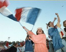 La joie des supporteurs franais - AFP-FRANCK FIFE-STF