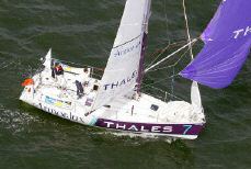 Thals-Armor Lux, d'Erwan Tabarly et de Philippe Vicariot - AFP - Marcel MOCHET