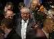 Jean-Marie Le Pen, le 2 mai 2002 au Palais des Sports de Marseille,  l'issue de son meeting de campagne - AFP/STF/Franois Guillot